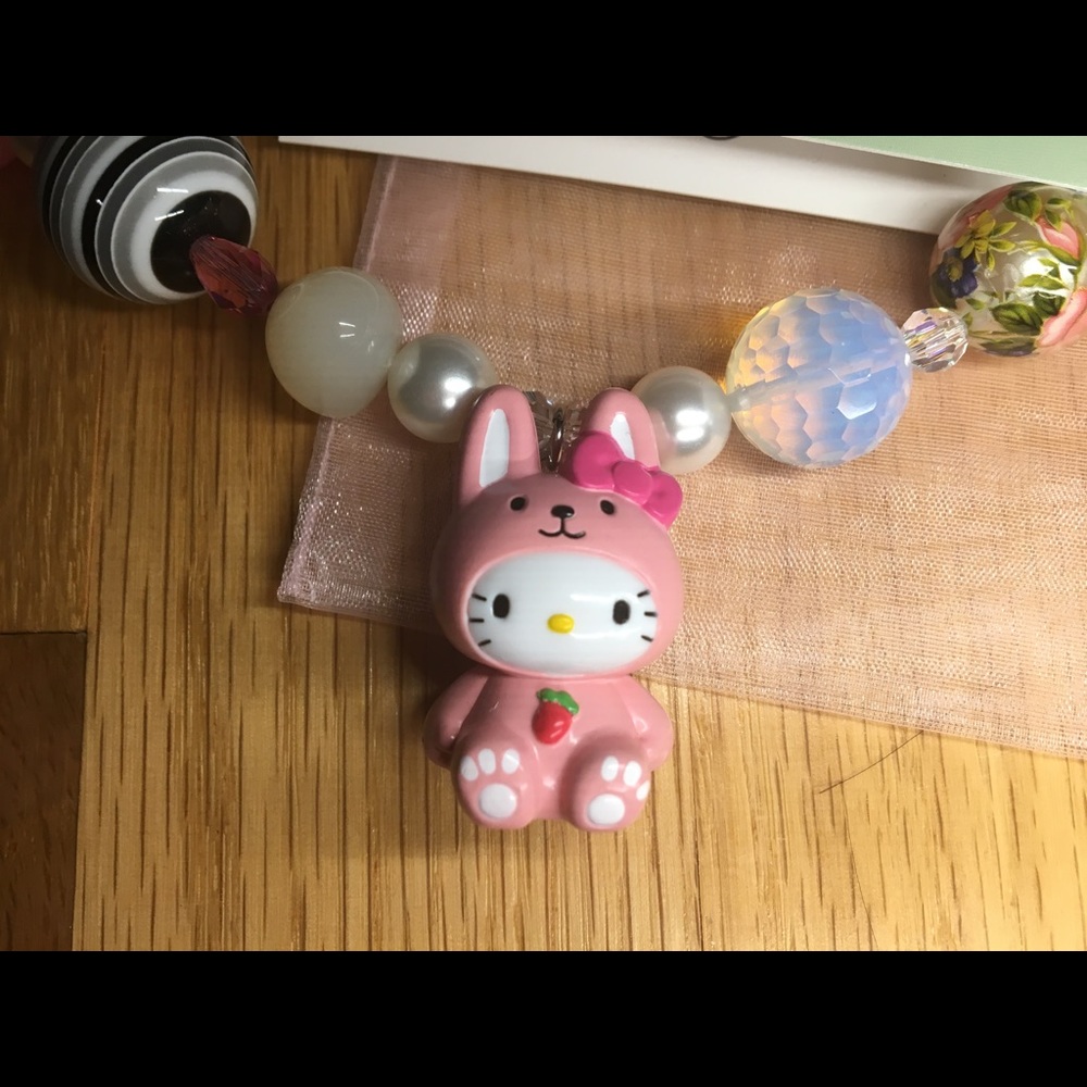 TARINA TARANTINO for Hello Kitty Vintage NWT Coveted Bunny Mascot Necklace 💖 - Picture 4 of 11